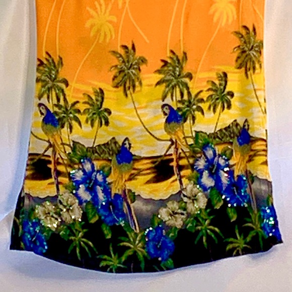Tropical Print Swimsuit CoverUps size M - Picture 3 of 13